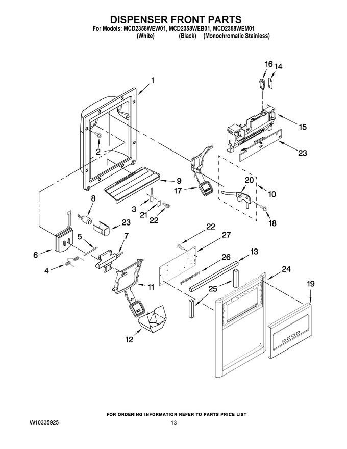 Diagram for MCD2358WEM01