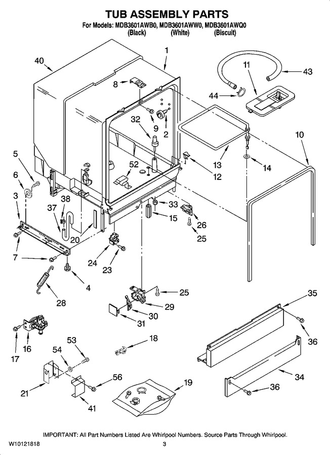 Diagram for MDB3601AWW0