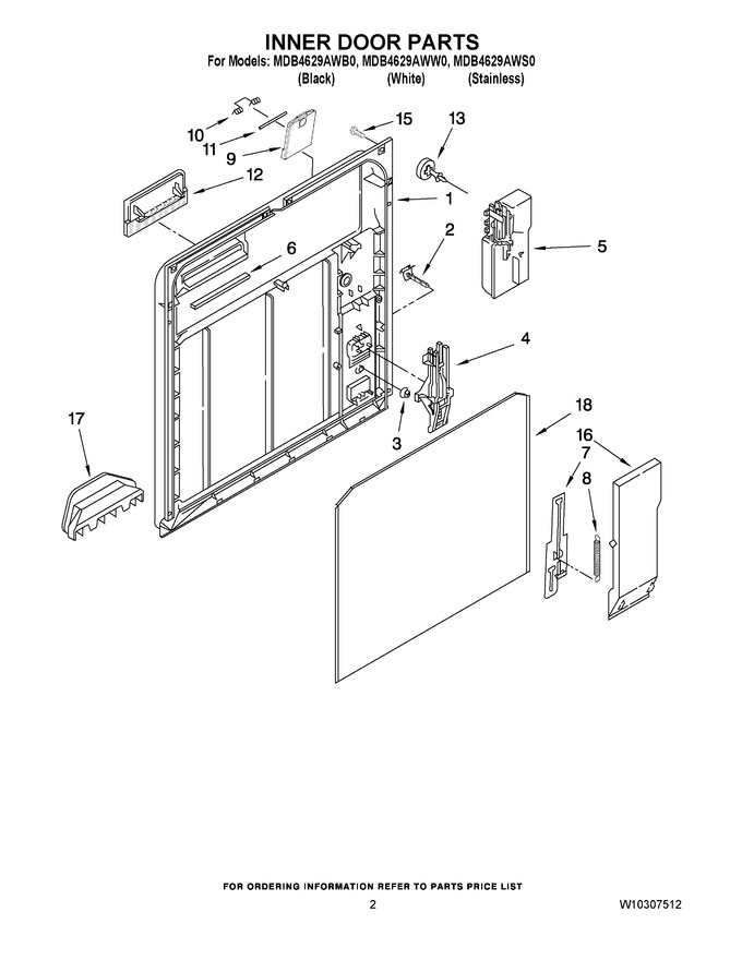 Diagram for MDB4629AWW0