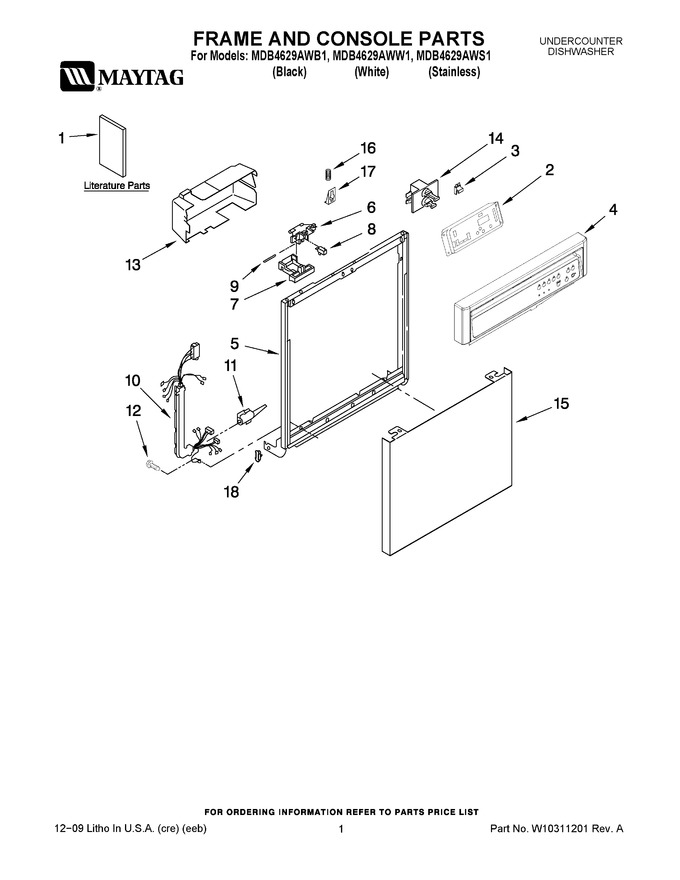 Diagram for MDB4629AWW1