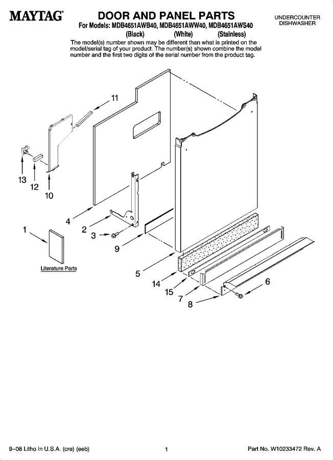 Diagram for MDB4651AWS40