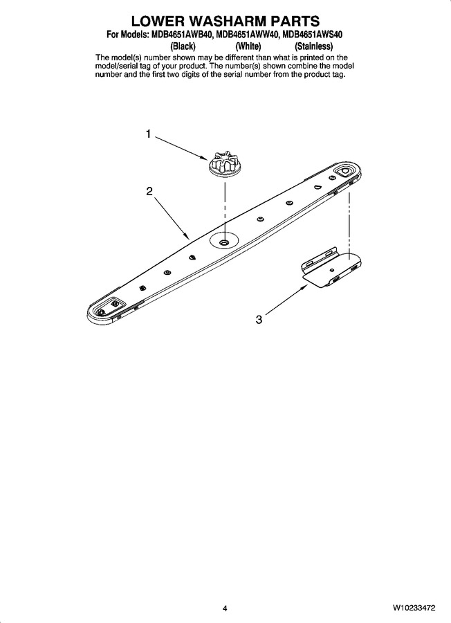 Diagram for MDB4651AWW40