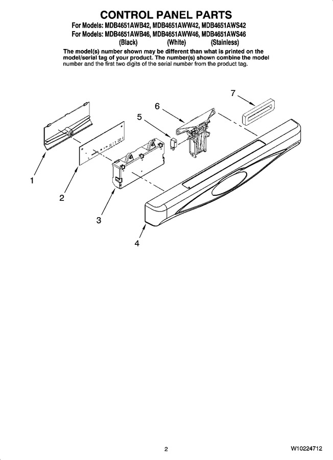 Diagram for MDB4651AWW42