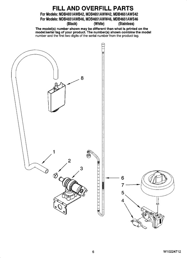 Diagram for MDB4651AWW42