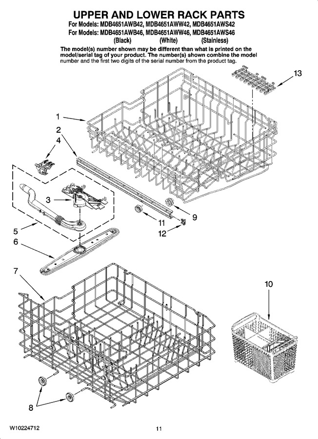 Diagram for MDB4651AWW42
