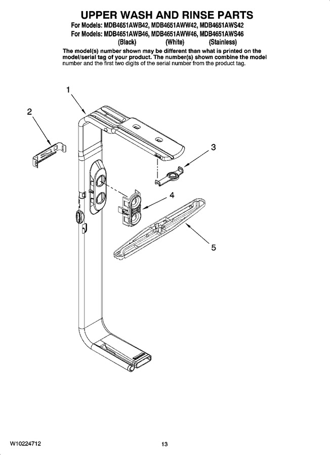 Diagram for MDB4651AWW42