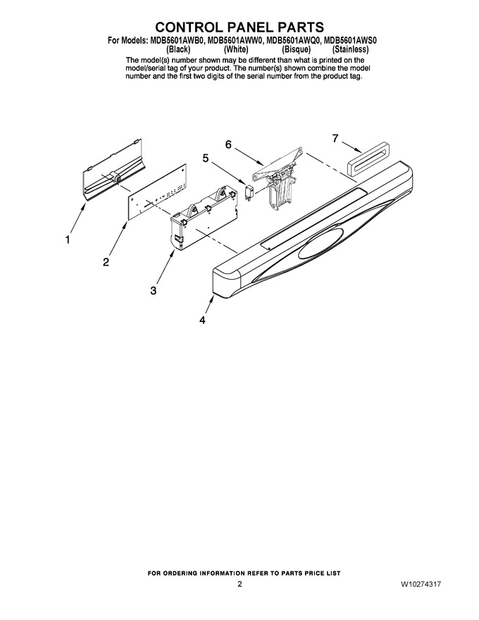 Diagram for MDB5601AWW0