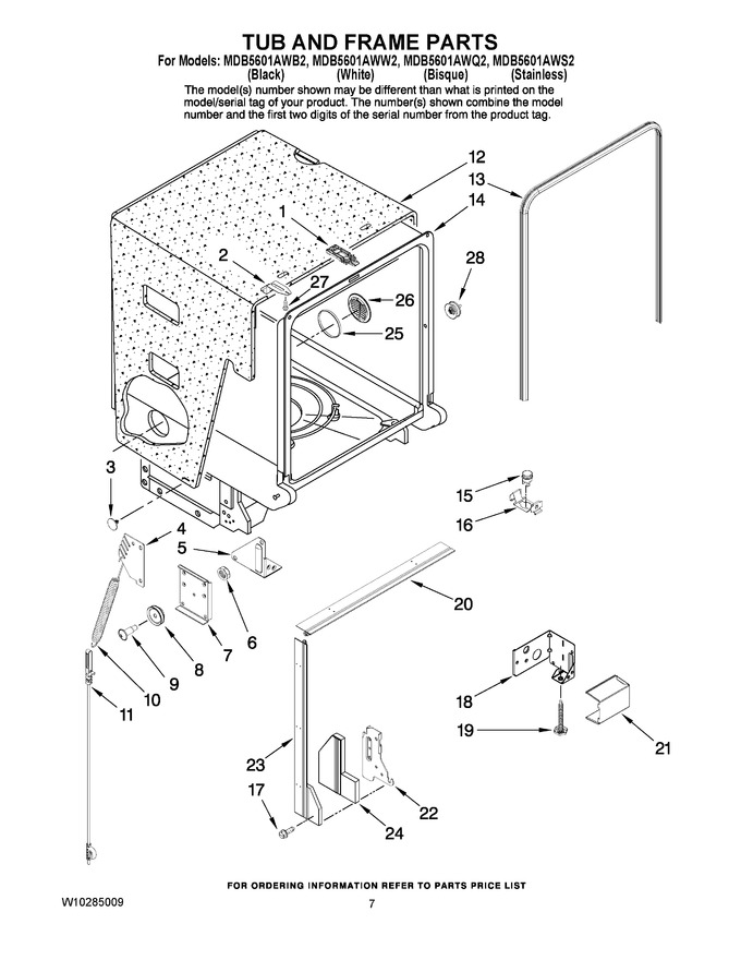 Diagram for MDB5601AWW2