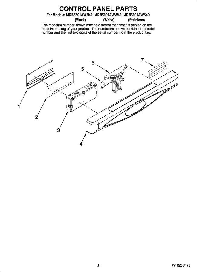 Diagram for MDB5601AWS40