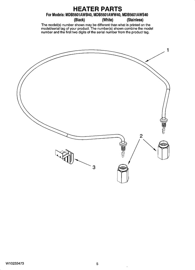 Diagram for MDB5601AWS40