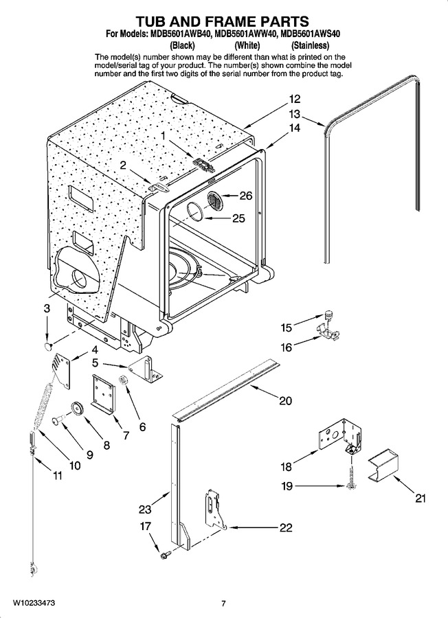 Diagram for MDB5601AWB40
