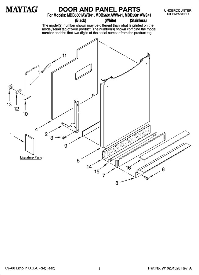 Diagram for MDB5601AWB41