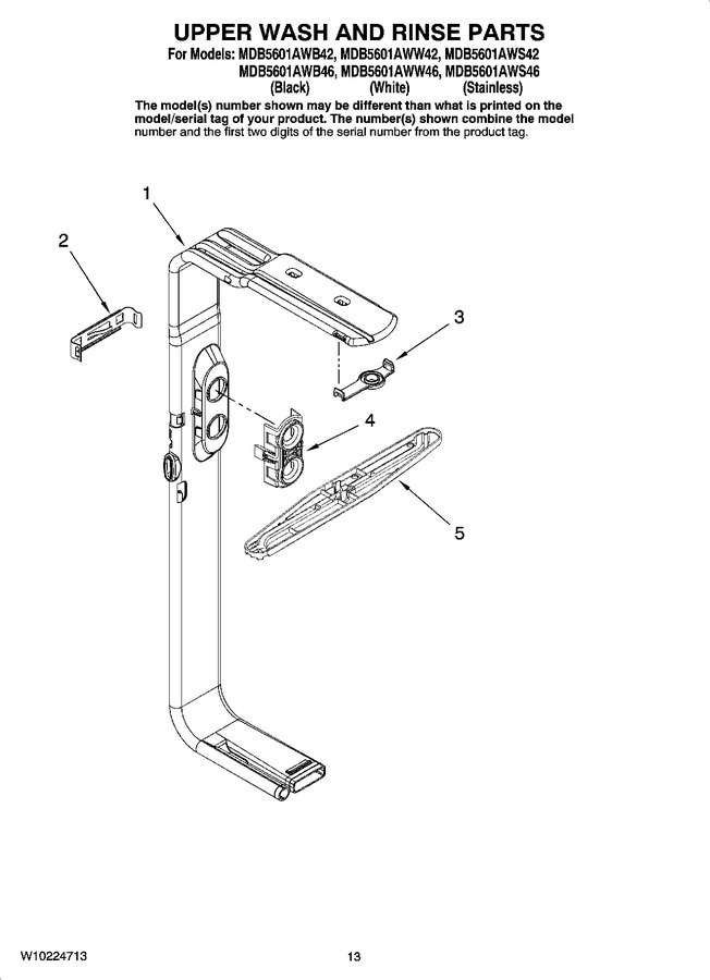 Diagram for MDB5601AWW42