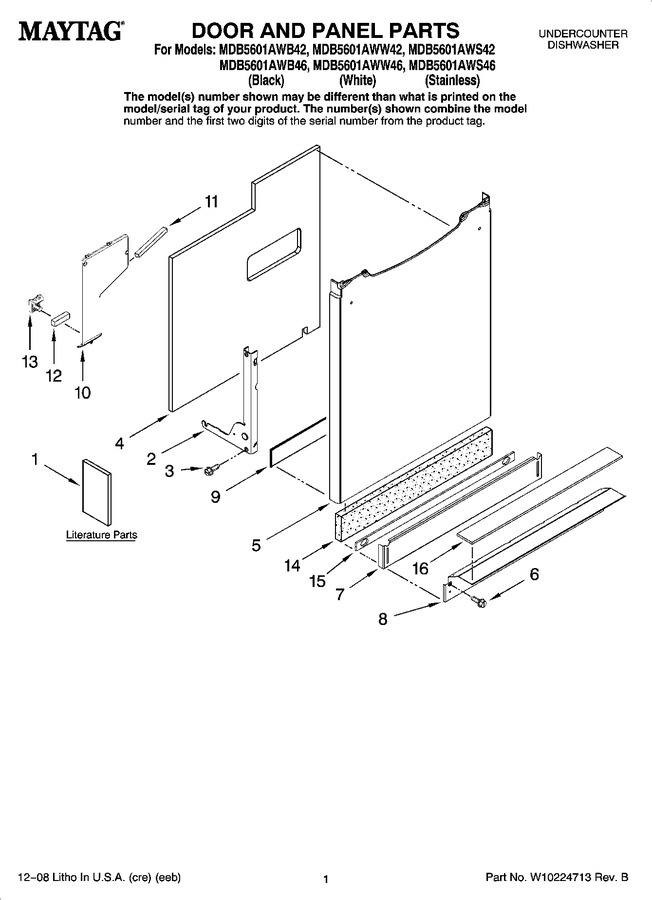 Diagram for MDB5601AWS42