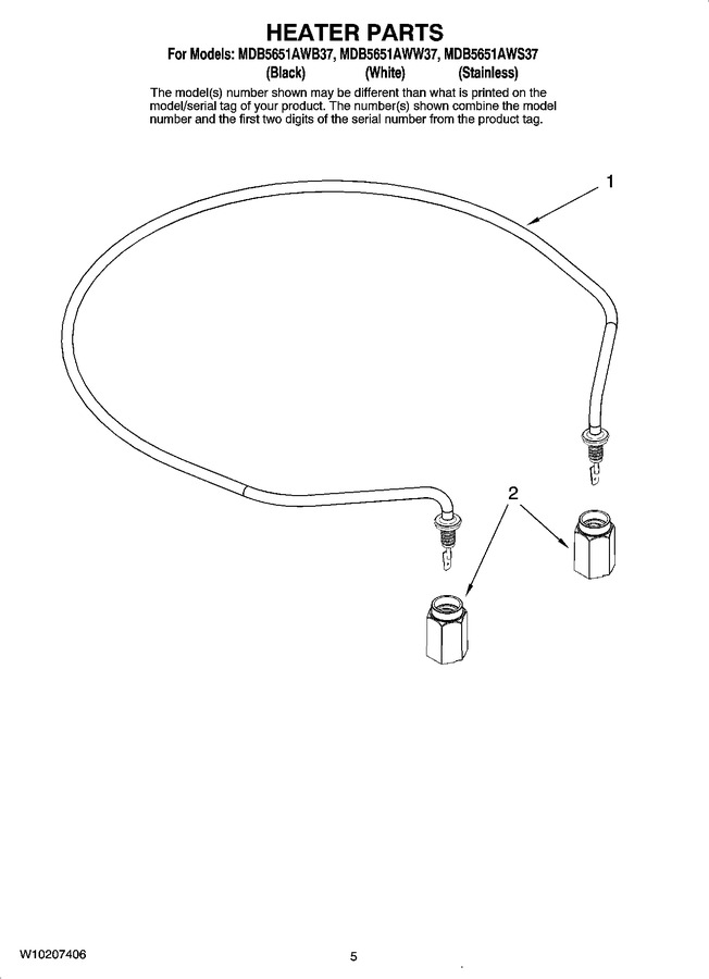 Diagram for MDB5651AWW37