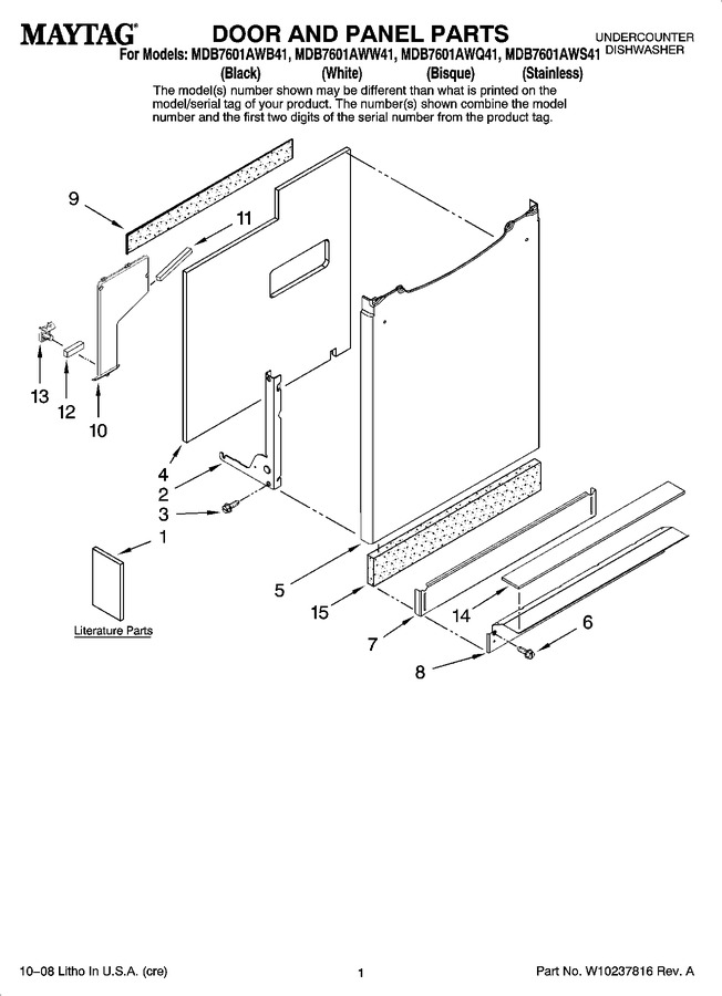 Diagram for MDB7601AWS41