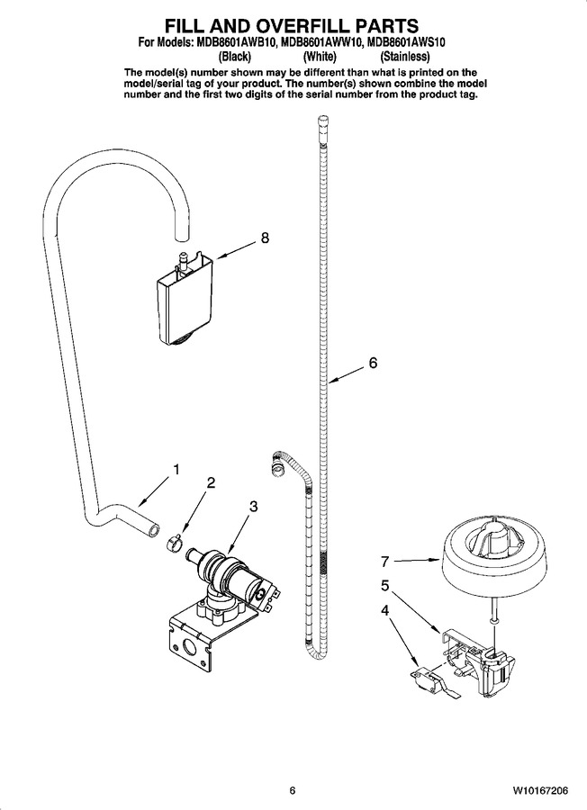 Diagram for MDB8601AWB10