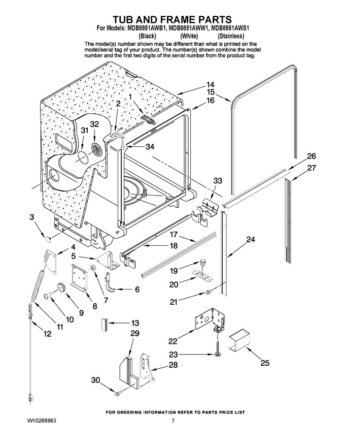 Diagram for MDB8851AWW1
