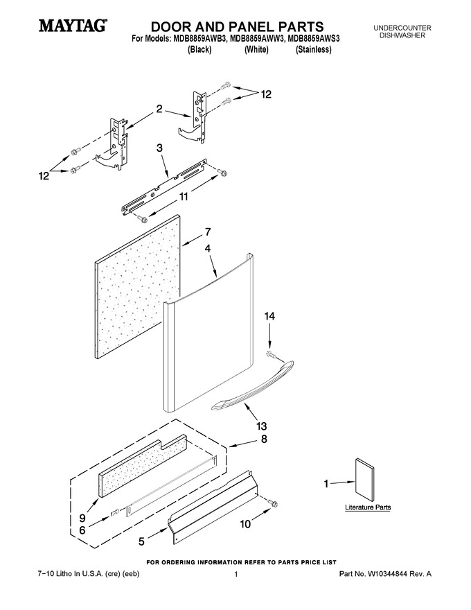 Diagram for MDB8859AWS3