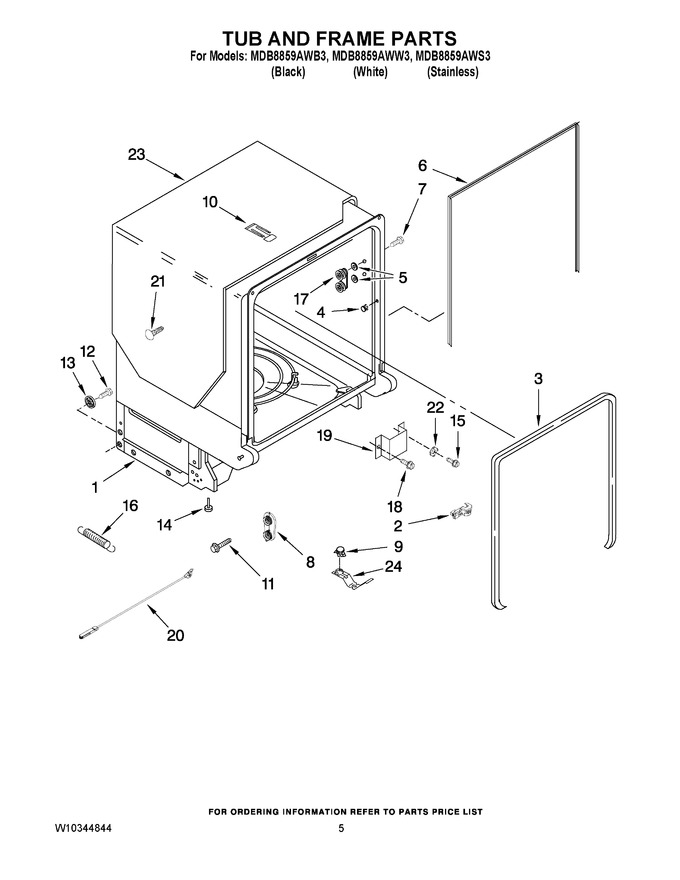 Diagram for MDB8859AWS3