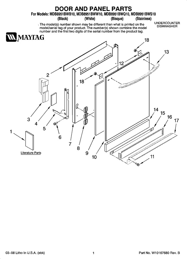 Diagram for MDB8951BWS10
