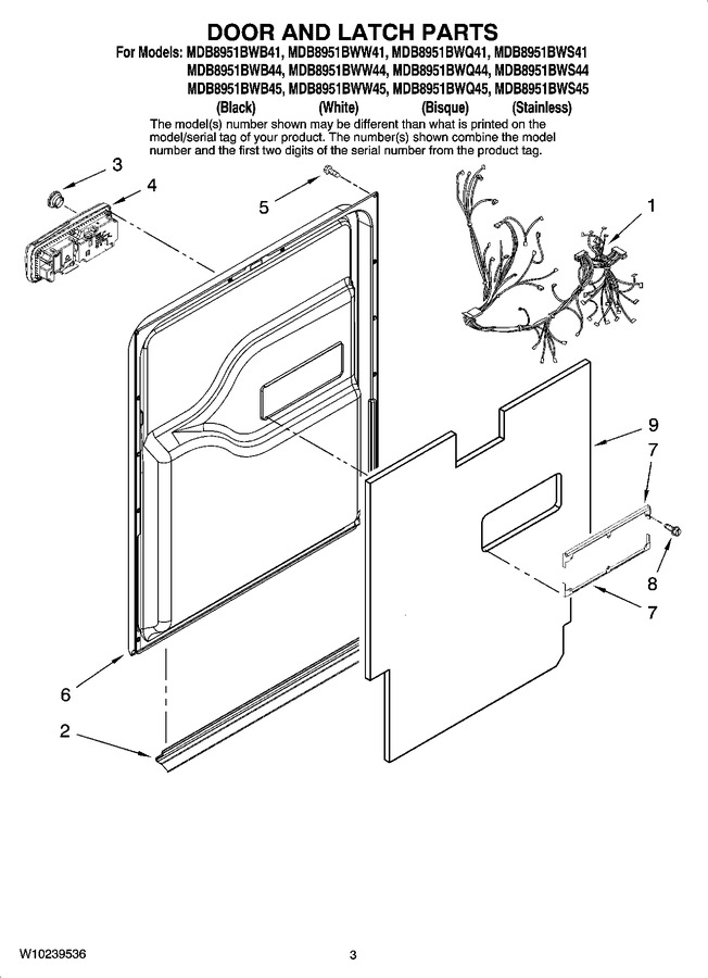 Diagram for MDB8951BWS45