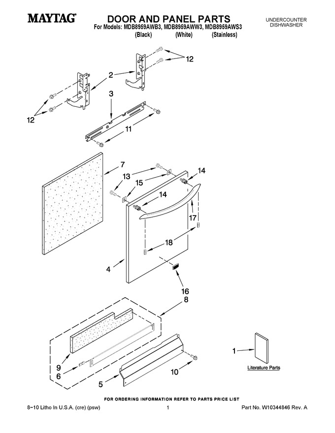 Diagram for MDB8959AWB3