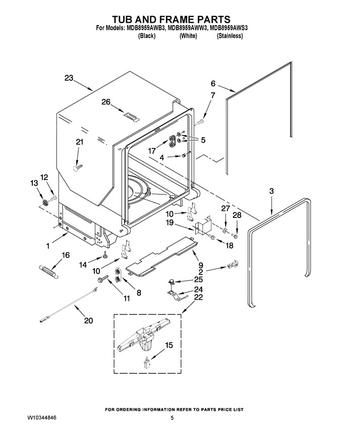 Diagram for MDB8959AWW3