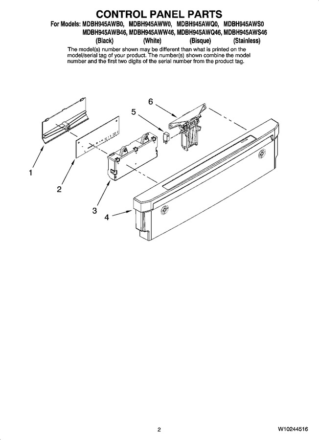 Diagram for MDBH945AWB0
