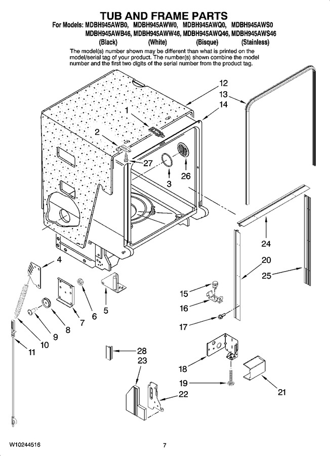 Diagram for MDBH945AWS46