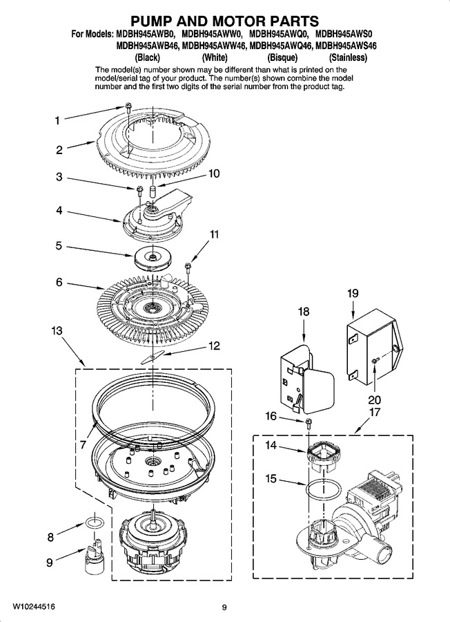 Diagram for MDBH945AWS46