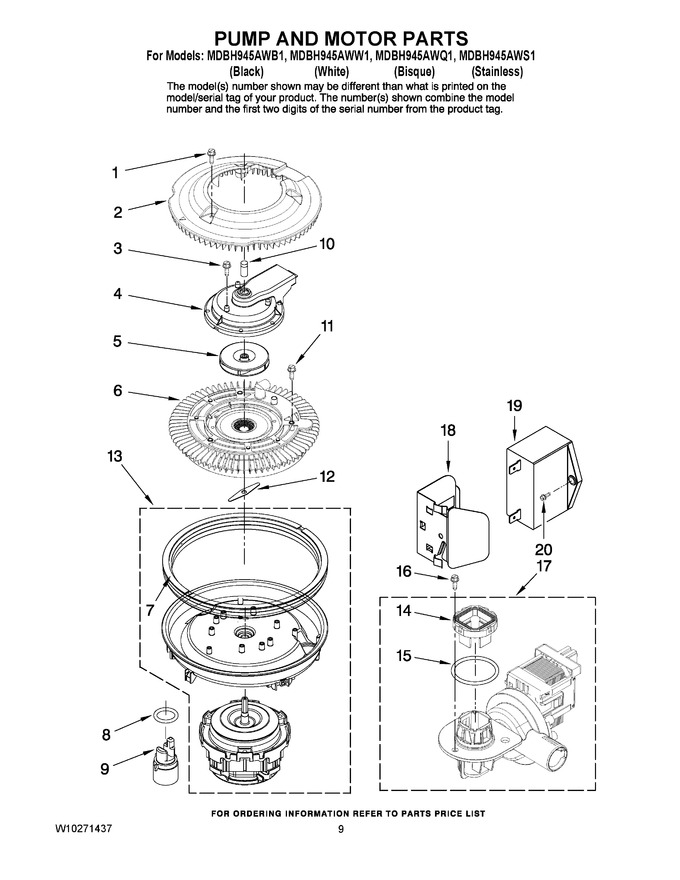 Diagram for MDBH945AWW1