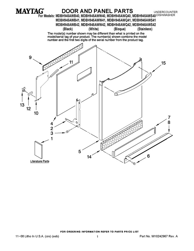Diagram for MDBH945AWQ40