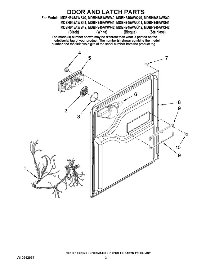 Diagram for MDBH945AWQ40