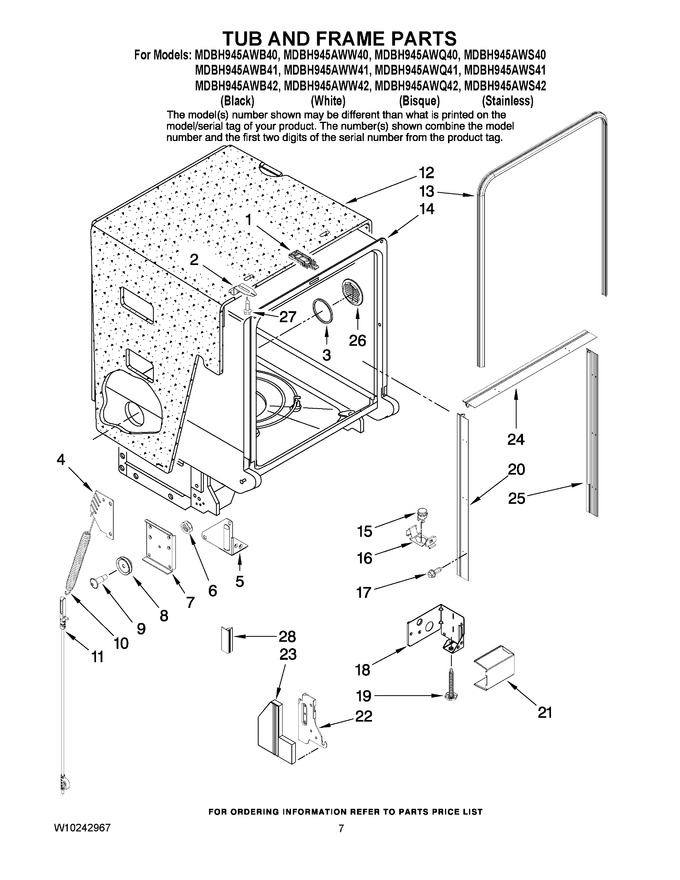 Diagram for MDBH945AWW41