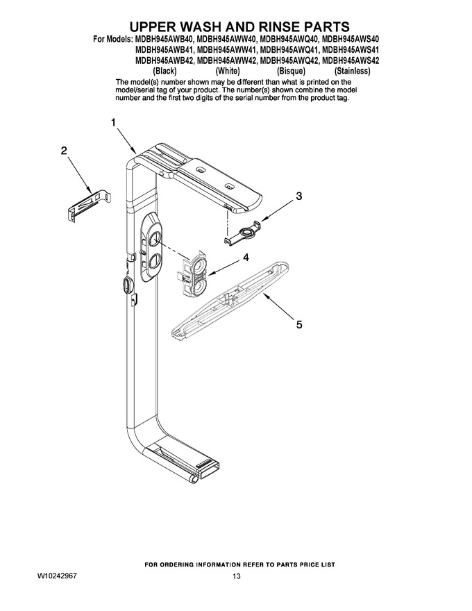 Diagram for MDBH945AWW40