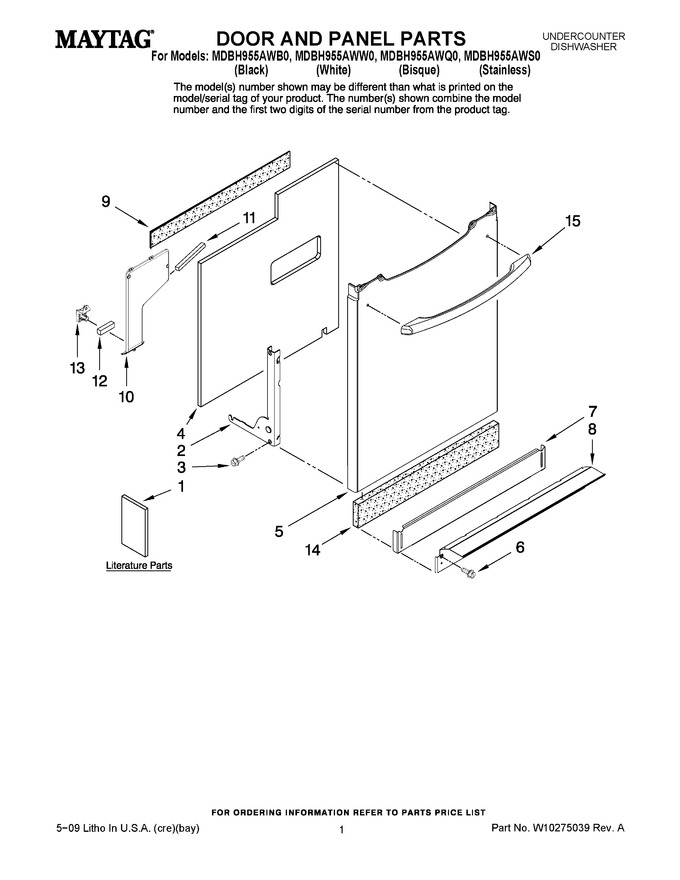 Diagram for MDBH955AWQ0