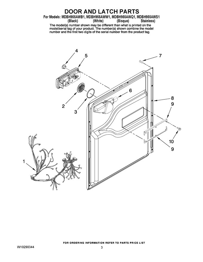 Diagram for MDBH955AWS1