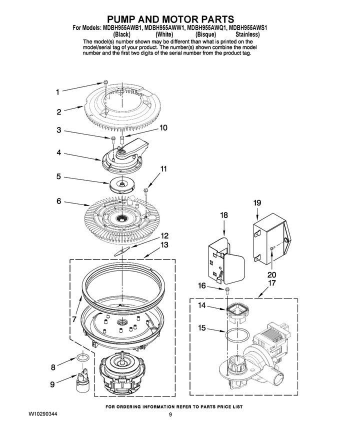 Diagram for MDBH955AWS1