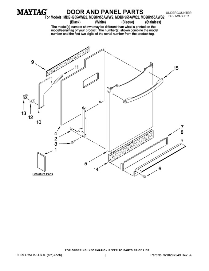 Diagram for MDBH955AWB2