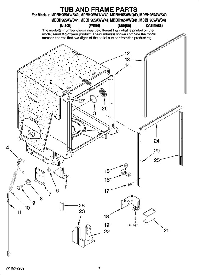 Diagram for MDBH965AWQ40