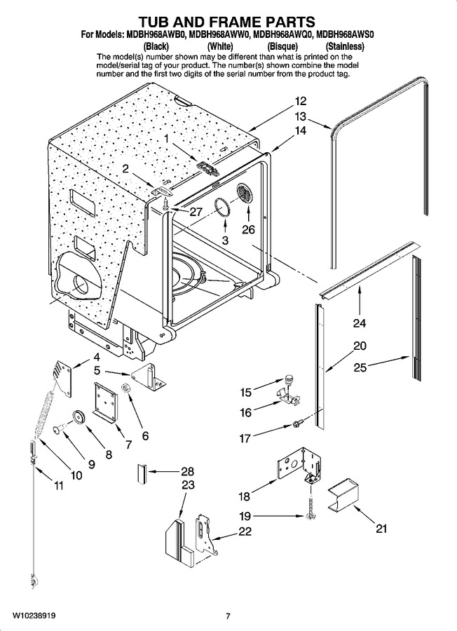 Diagram for MDBH968AWS0