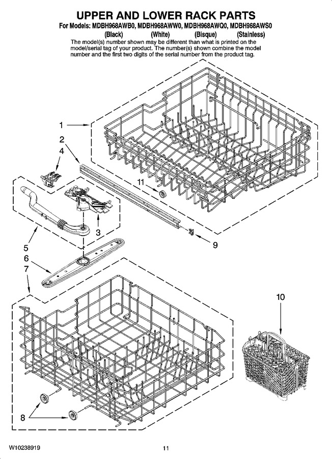 Diagram for MDBH968AWS0