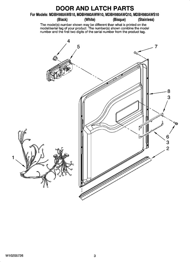 Diagram for MDBH980AWS10