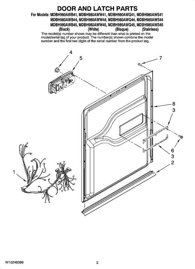 Diagram for MDBH980AWW45