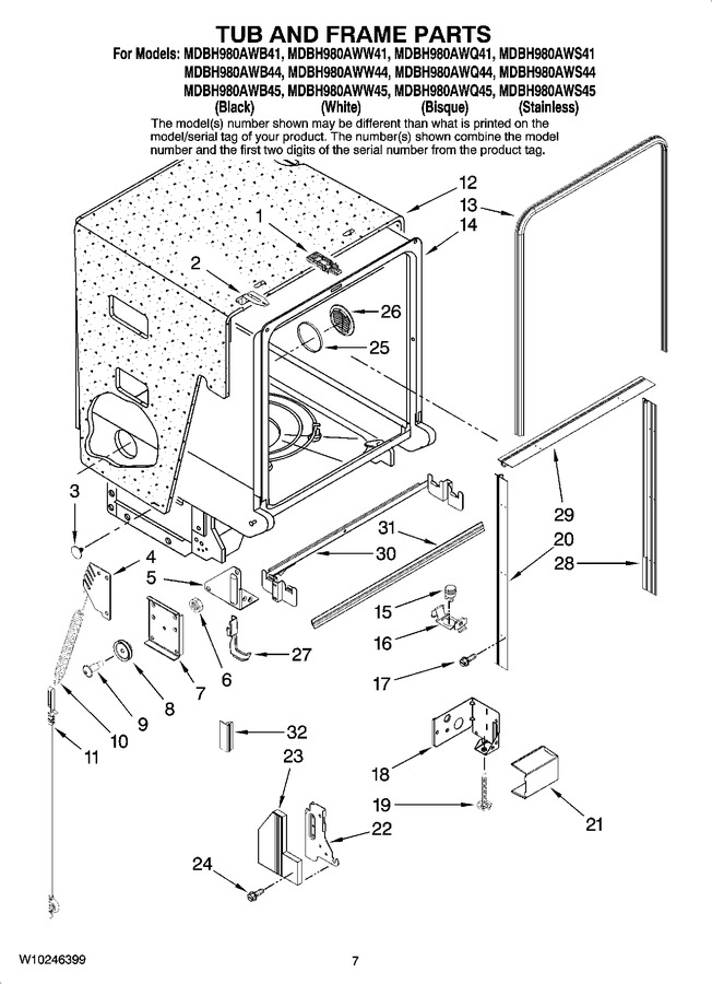 Diagram for MDBH980AWQ41