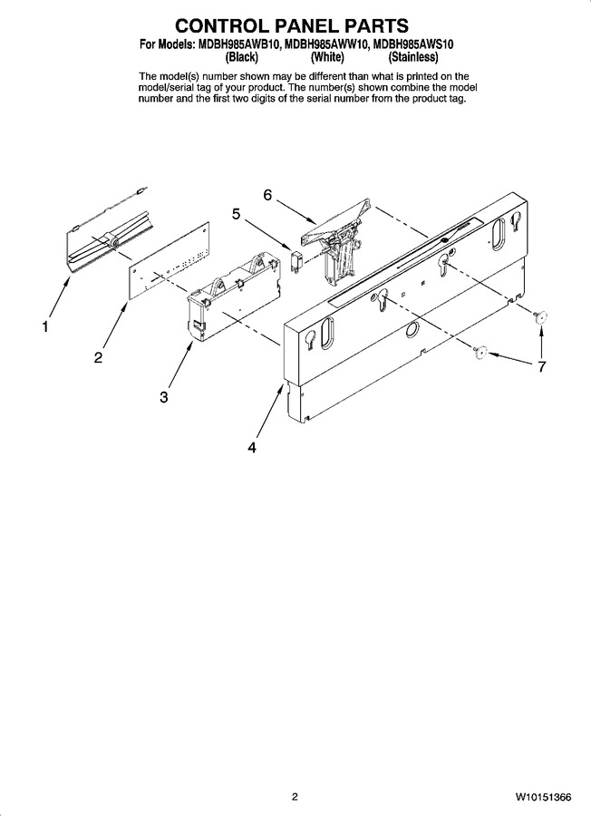 Diagram for MDBH985AWB10