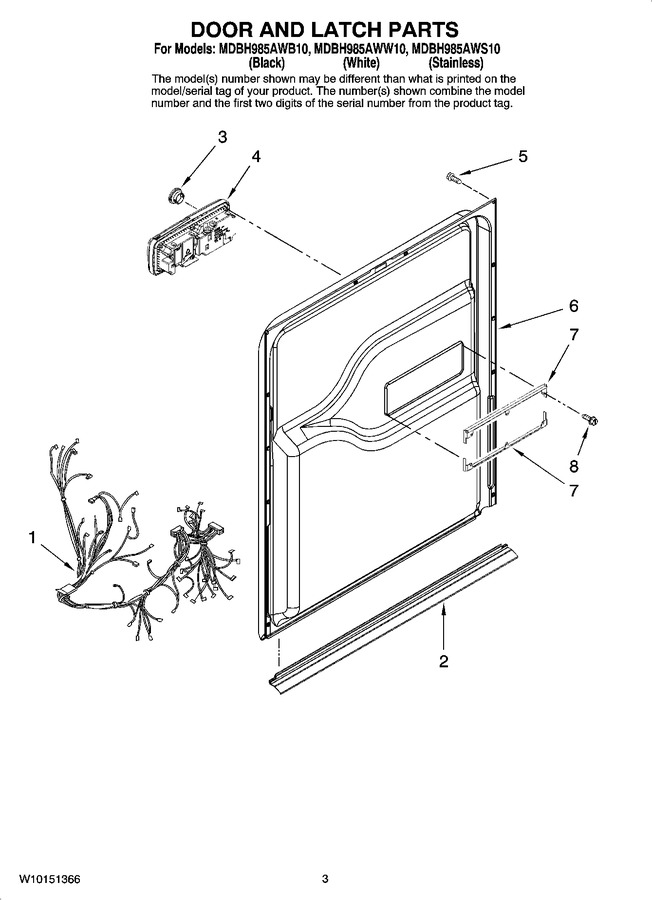 Diagram for MDBH985AWS10