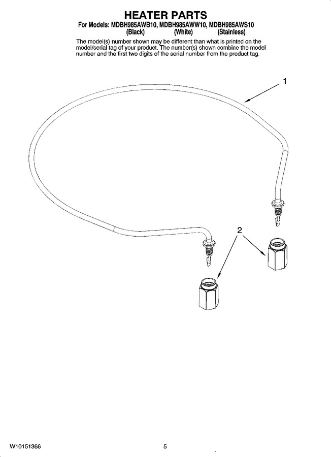 Diagram for MDBH985AWW10