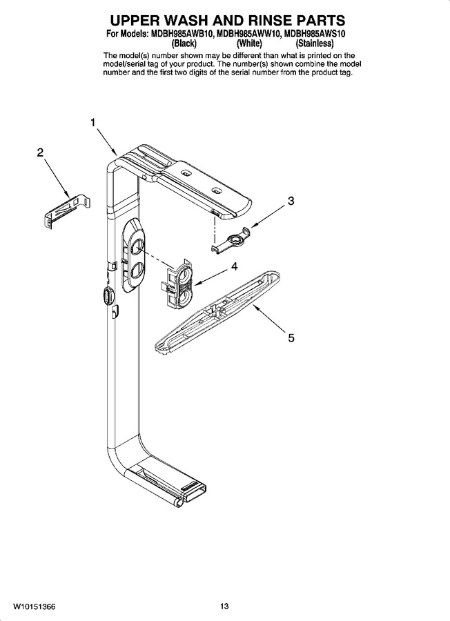 Diagram for MDBH985AWW10
